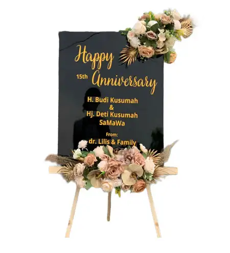 Papan Bunga Akrilik Borehbangle