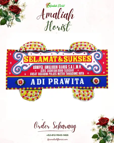 Papan Bunga Ucapan Selamat Borehbangle